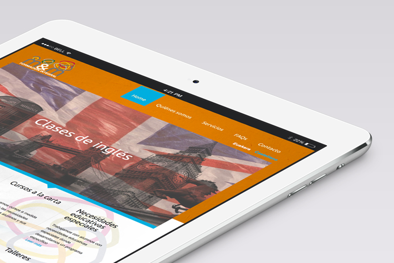 Página web diseñada y desarrollada para el Centro de Estudios M&M Formación.