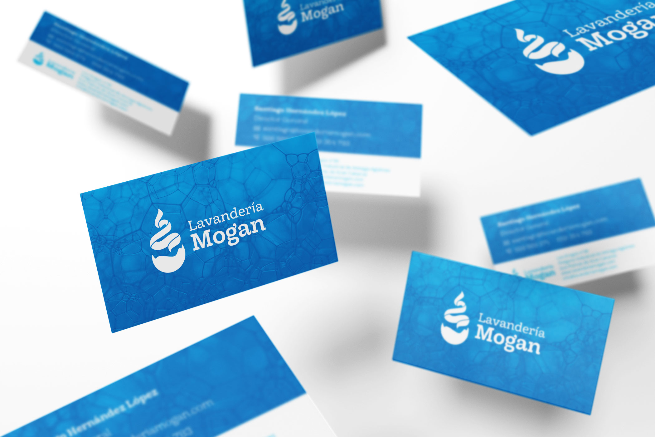 Tarjetas de visita para lavandería Mogan Tarjetas de visita para lavandería Mogan