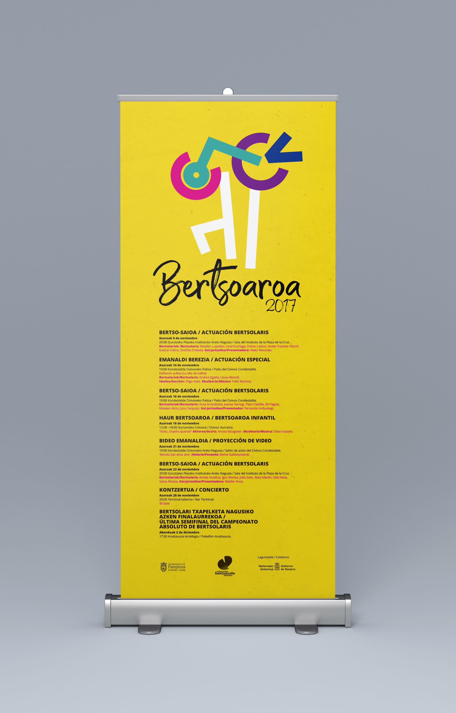 Roll-up Bertsoaroa con todo el programa Roll-up Bertsoaroa con todo el programa