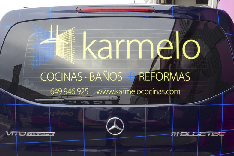 Rotulación furgoneta Karmelo cocinas Rotulación furgoneta Karmelo cocinas