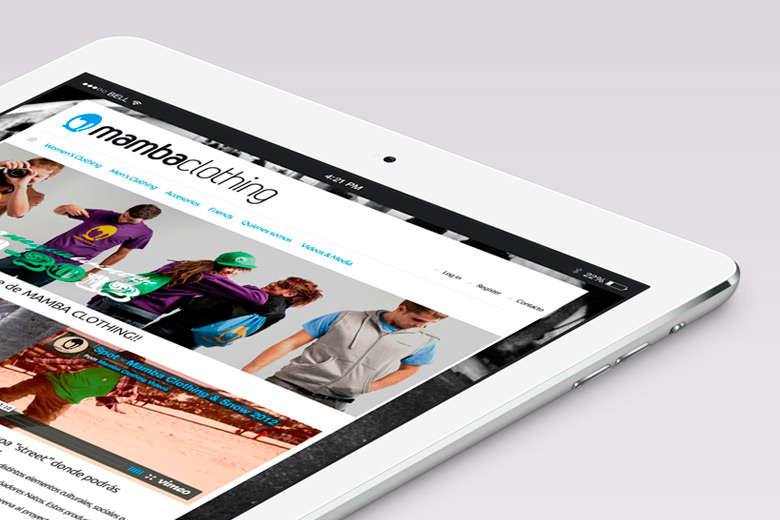 Página web para la la marca Mamba Clothing Página web para la la marca Mamba Clothing