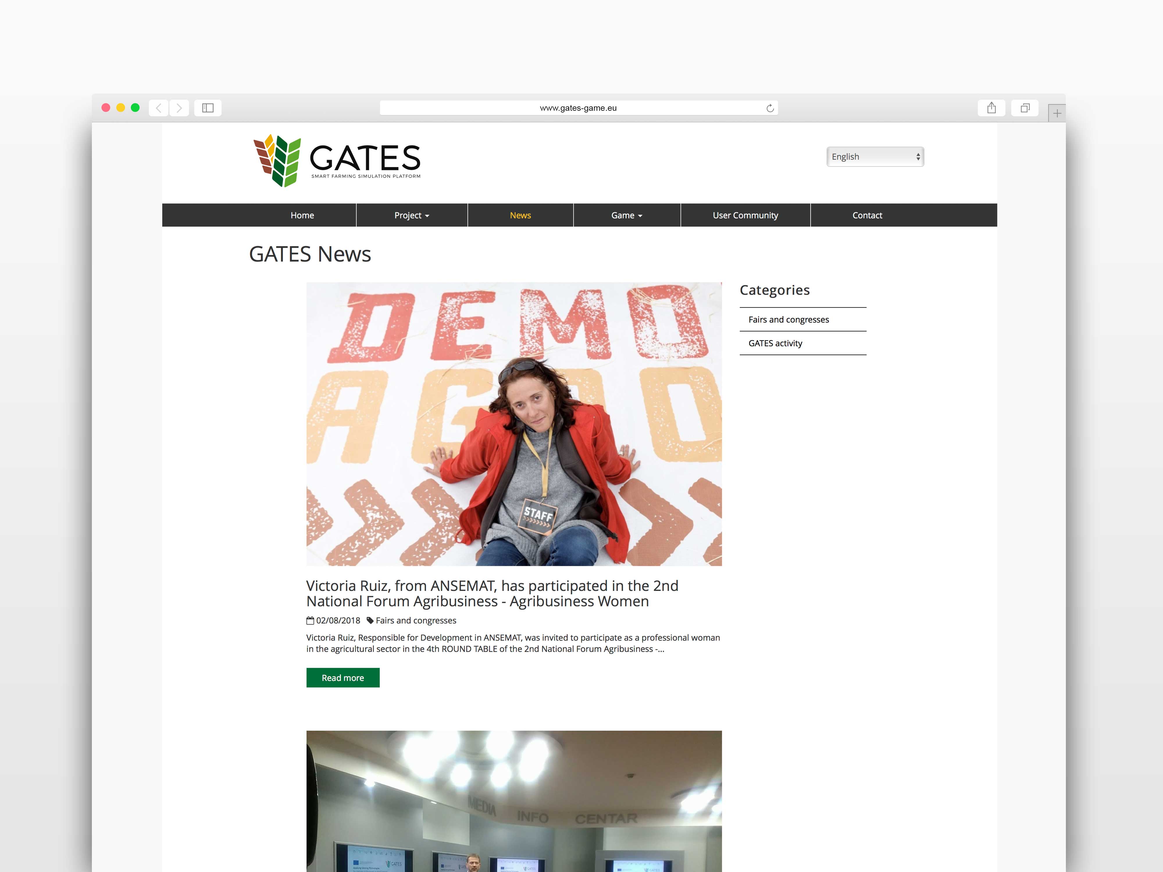 Blog GATES Gates diseño página blog TANTATIC