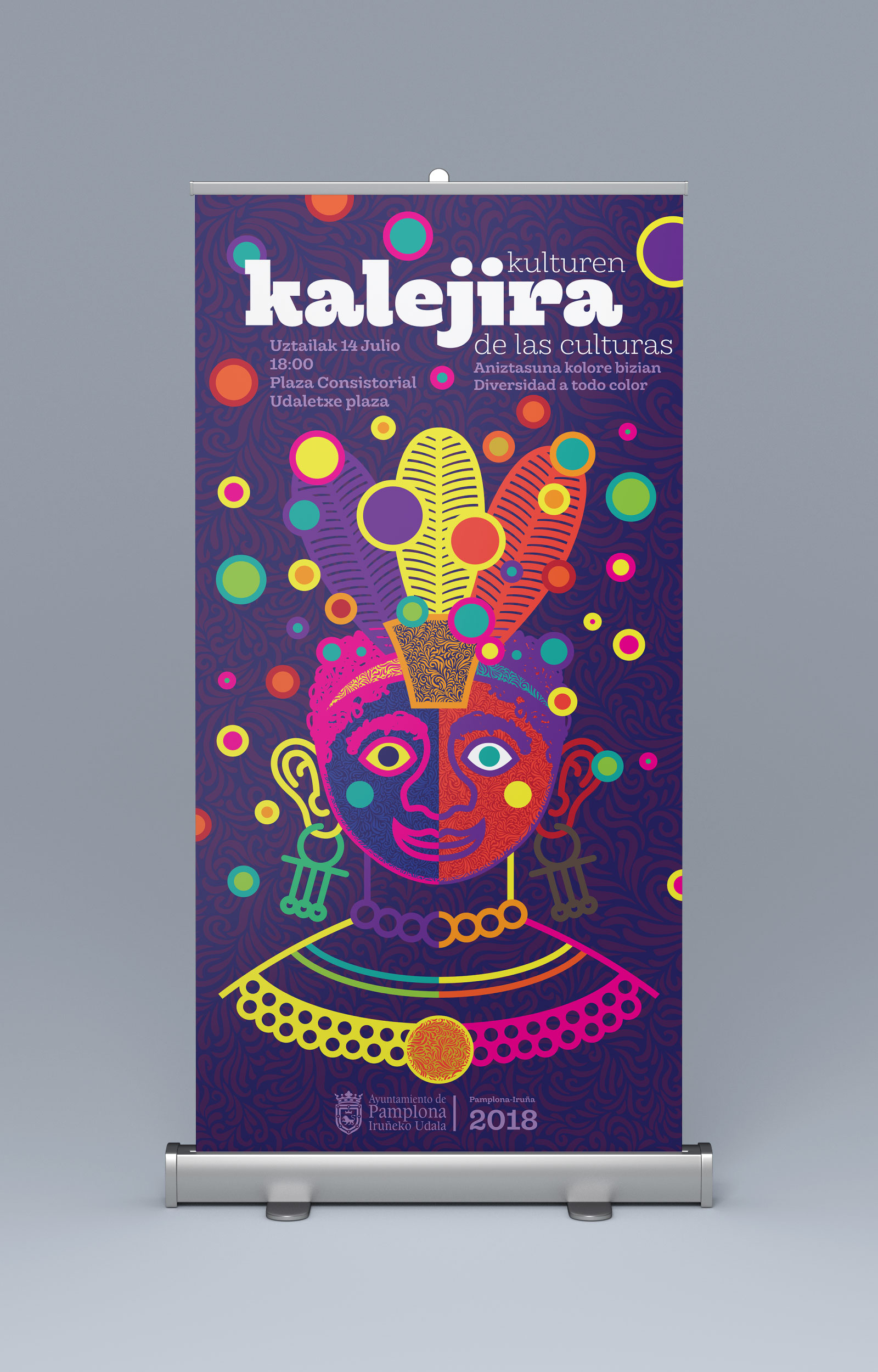 Roll up para la iniciativa "Kulturen kalejira de las culturas" Roll up para la iniciativa "Kulturen kalejira de las culturas"