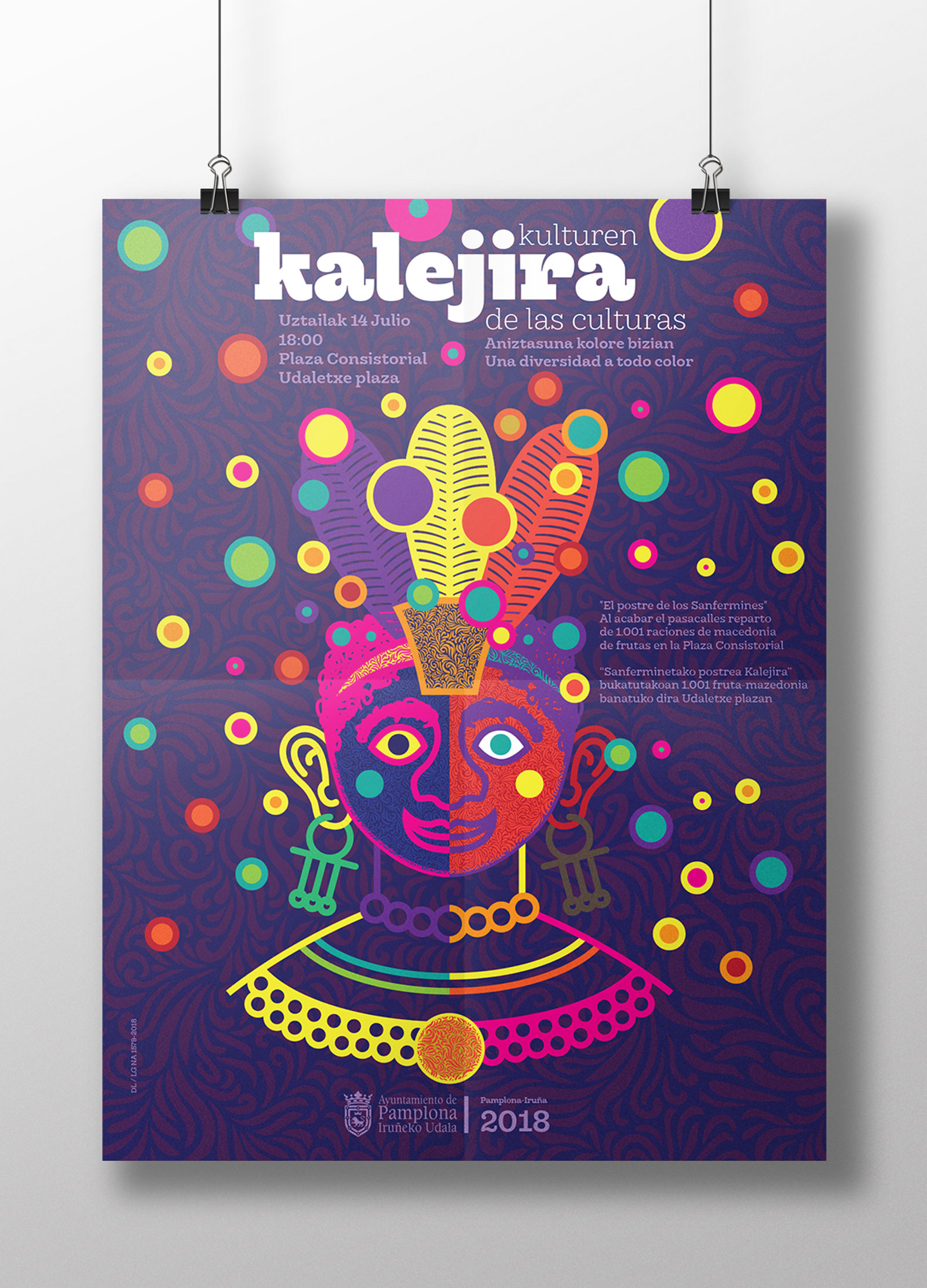 Cartel para la iniciativa "Kulturen kalejira de las culturas" Cartel para la iniciativa "Kulturen kalejira de las culturas"